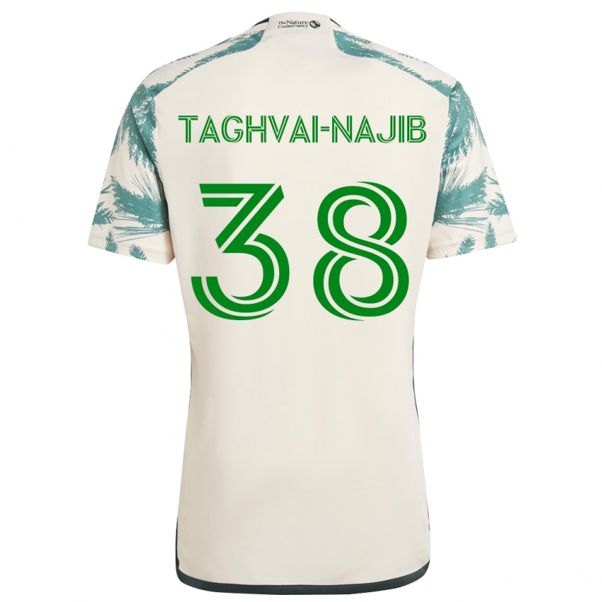 Niño Camiseta Braxton Taghvai-Najib #38 Beige Marrón 2ª Equipación 2024/25 La Camisa Perú