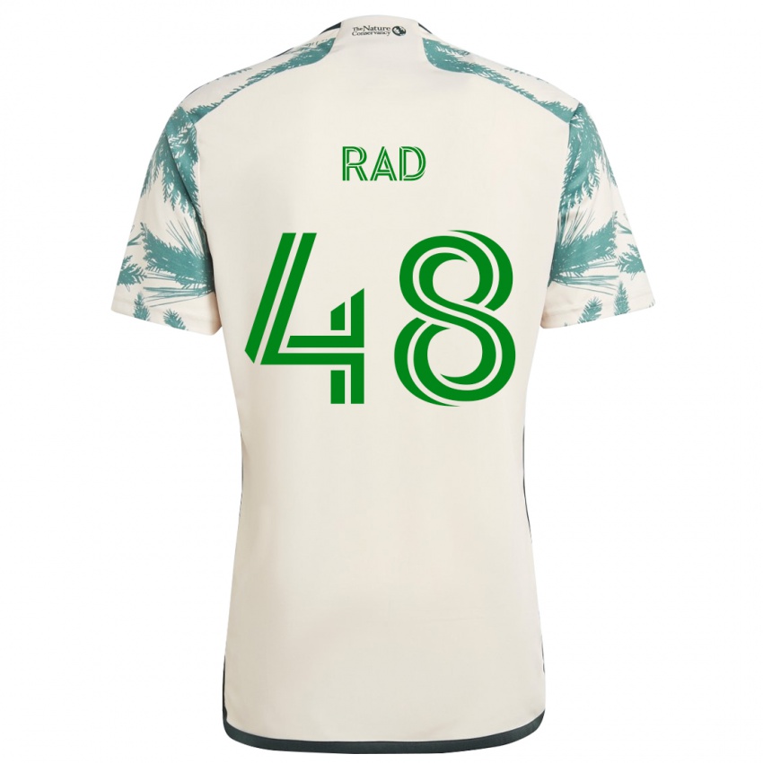 Niño Camiseta Kaveh Rad #48 Beige Marrón 2ª Equipación 2024/25 La Camisa Perú