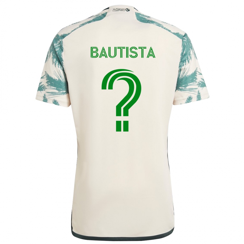 Niño Camiseta Ricardo Bautista #0 Beige Marrón 2ª Equipación 2024/25 La Camisa Perú