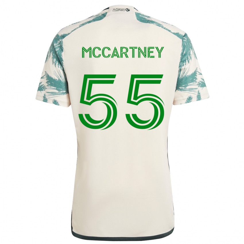 Niño Camiseta Dawson Mccartney #55 Beige Marrón 2ª Equipación 2024/25 La Camisa Perú