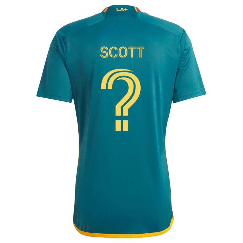 Niño Camiseta Brady Scott #0 Verde Amarillo 2ª Equipación 2024/25 La Camisa Perú