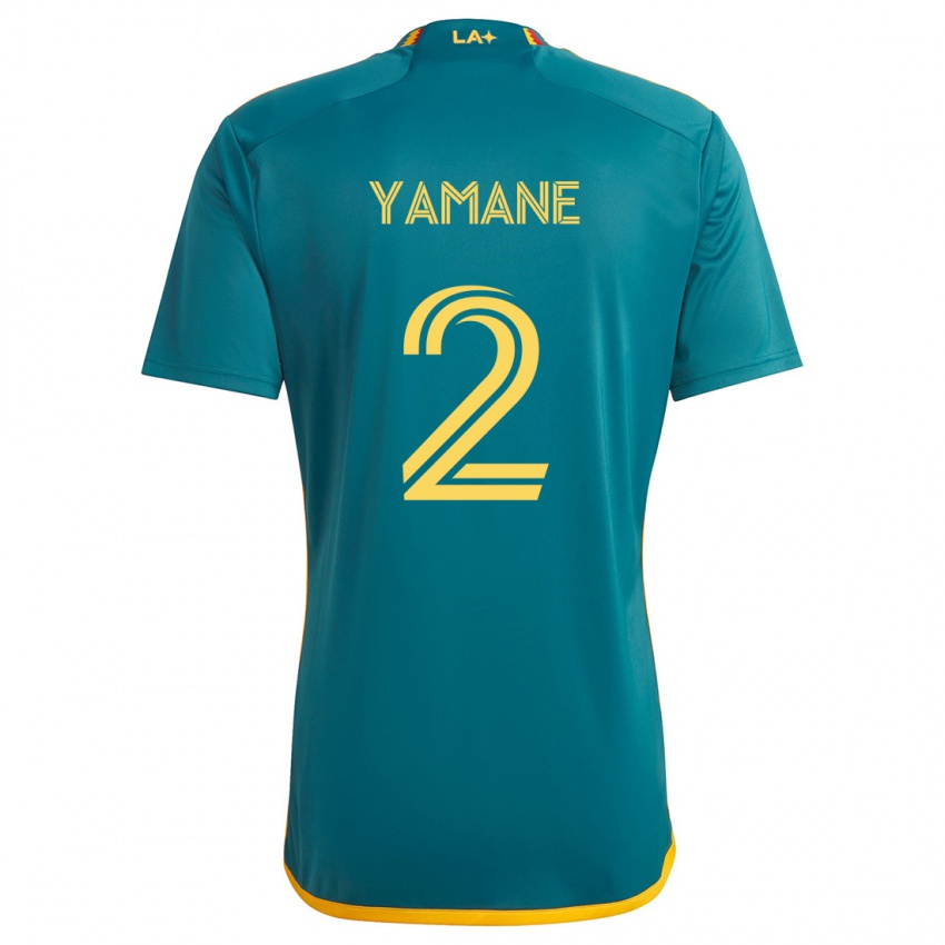 Niño Camiseta Miki Yamane #2 Verde Amarillo 2ª Equipación 2024/25 La Camisa Perú