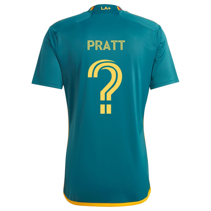 Niño Camiseta Owen Pratt #0 Verde Amarillo 2ª Equipación 2024/25 La Camisa Perú