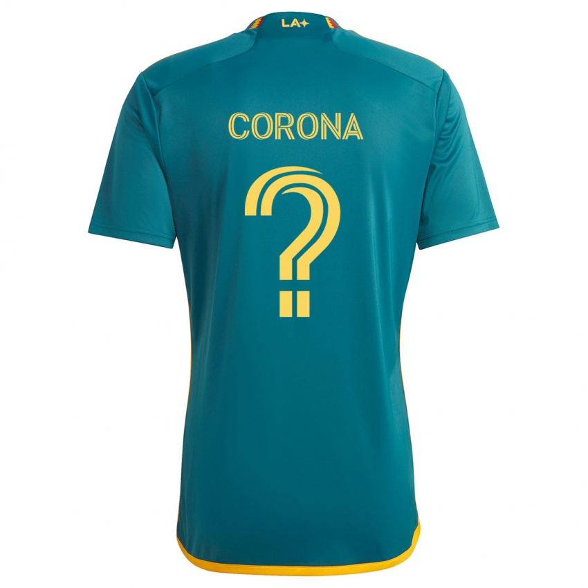 Niño Camiseta Javier Corona #0 Verde Amarillo 2ª Equipación 2024/25 La Camisa Perú