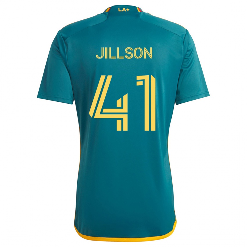 Niño Camiseta Simon Jillson #41 Verde Amarillo 2ª Equipación 2024/25 La Camisa Perú