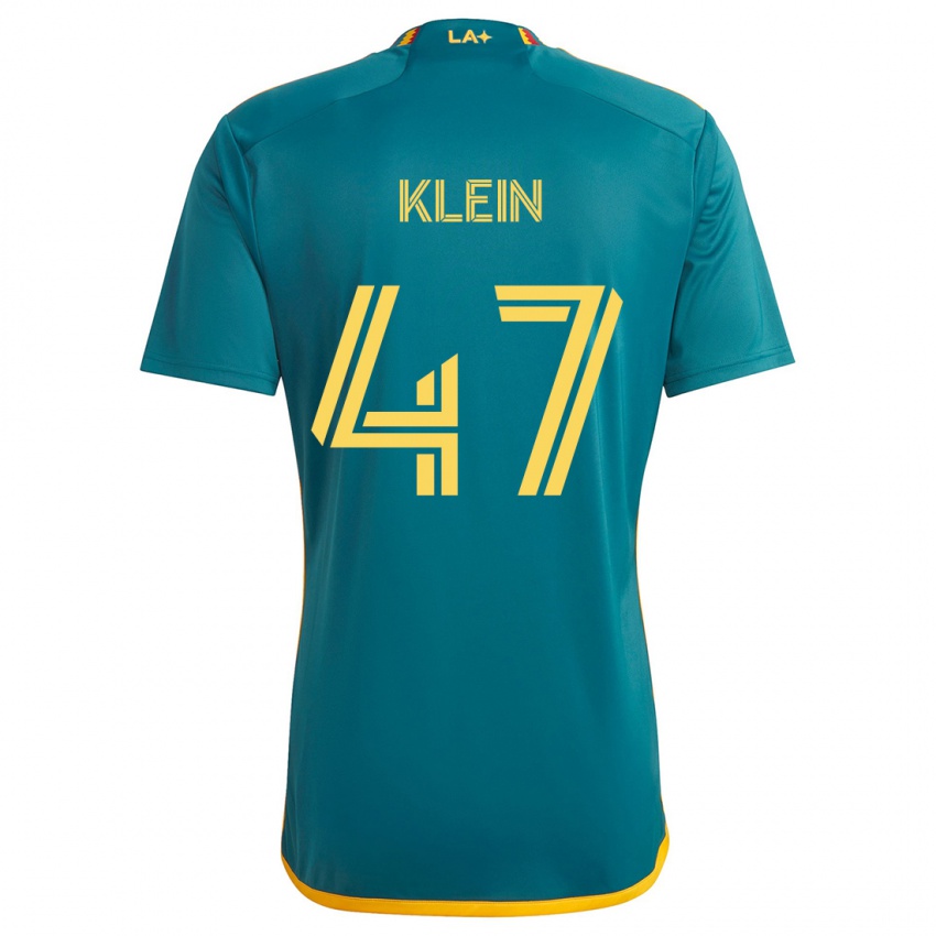 Niño Camiseta Carson Klein #47 Verde Amarillo 2ª Equipación 2024/25 La Camisa Perú