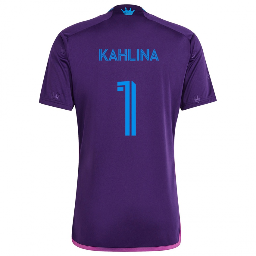 Niño Camiseta Kristijan Kahlina #1 Azul Morado 2ª Equipación 2024/25 La Camisa Perú