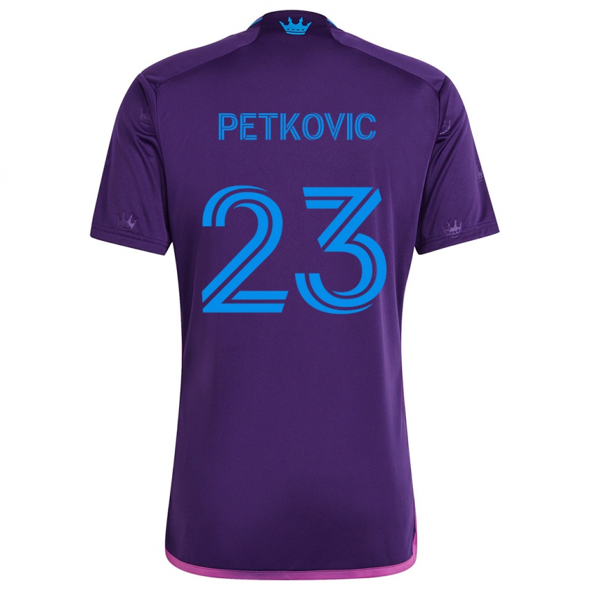 Niño Camiseta Nikola Petkovic #23 Azul Morado 2ª Equipación 2024/25 La Camisa Perú