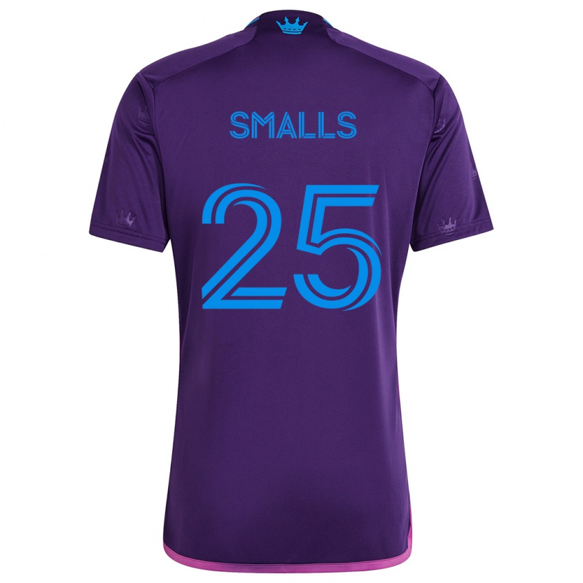 Niño Camiseta Tyger Smalls #25 Azul Morado 2ª Equipación 2024/25 La Camisa Perú