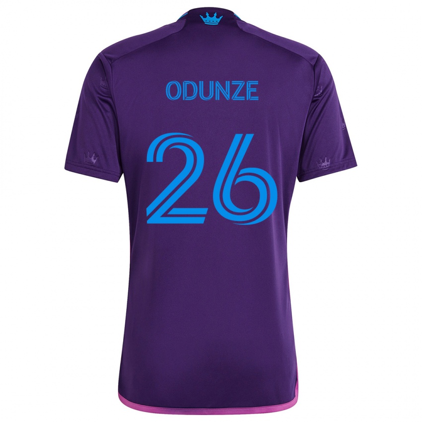 Niño Camiseta Chituru Odunze #26 Azul Morado 2ª Equipación 2024/25 La Camisa Perú