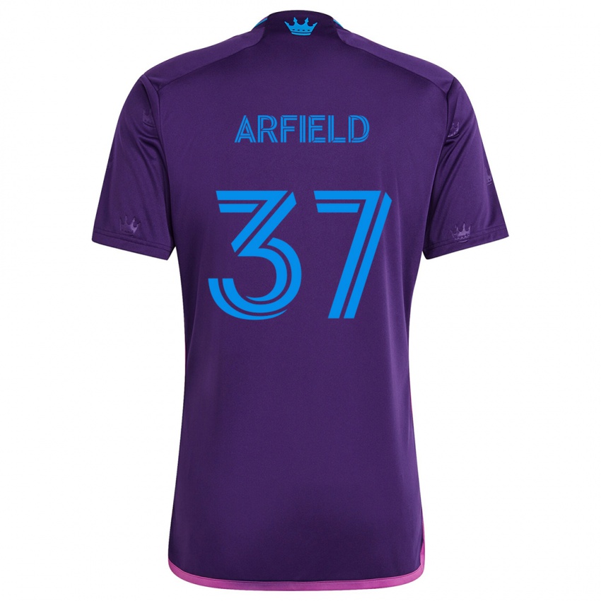 Niño Camiseta Scott Arfield #37 Azul Morado 2ª Equipación 2024/25 La Camisa Perú