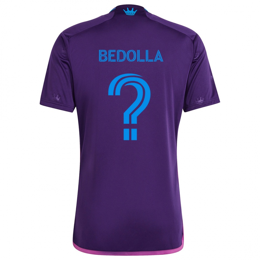 Niño Camiseta Brando Bedolla #0 Azul Morado 2ª Equipación 2024/25 La Camisa Perú