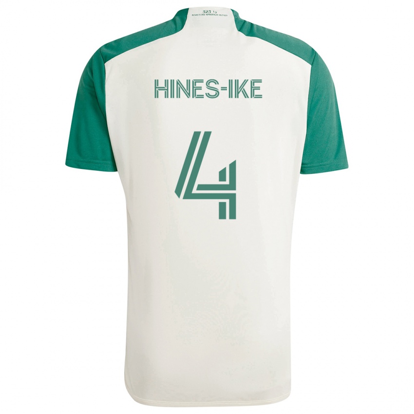 Niño Camiseta Brendan Hines-Ike #4 Colores Tostados Verde 2ª Equipación 2024/25 La Camisa Perú