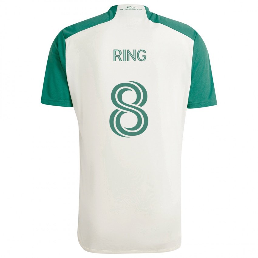 Niño Camiseta Alexander Ring #8 Colores Tostados Verde 2ª Equipación 2024/25 La Camisa Perú