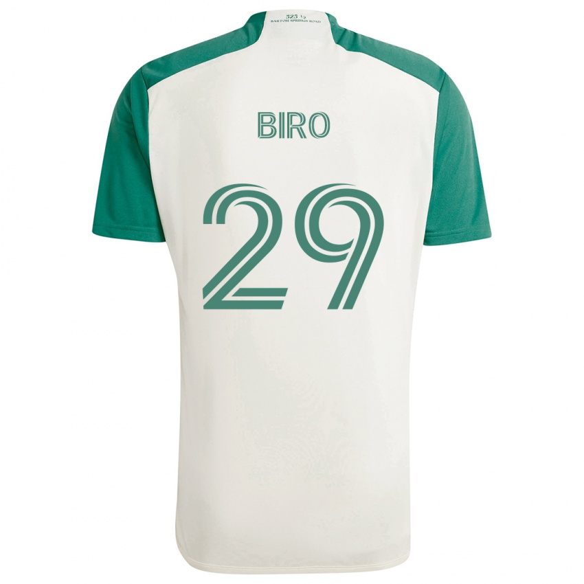 Niño Camiseta Guilherme Biro #29 Colores Tostados Verde 2ª Equipación 2024/25 La Camisa Perú