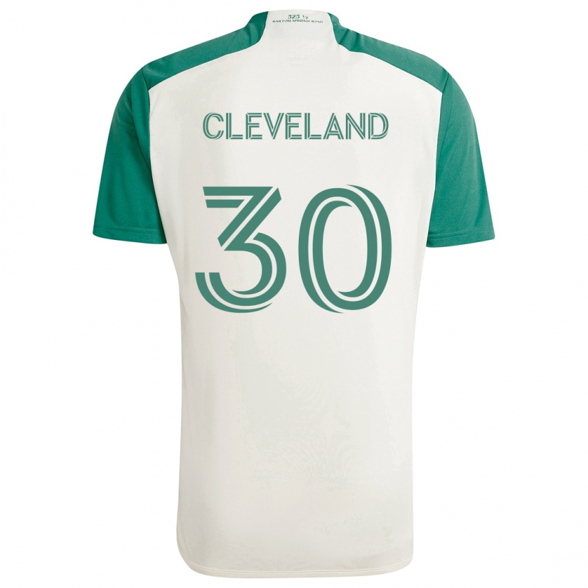 Niño Camiseta Stefan Cleveland #30 Colores Tostados Verde 2ª Equipación 2024/25 La Camisa Perú