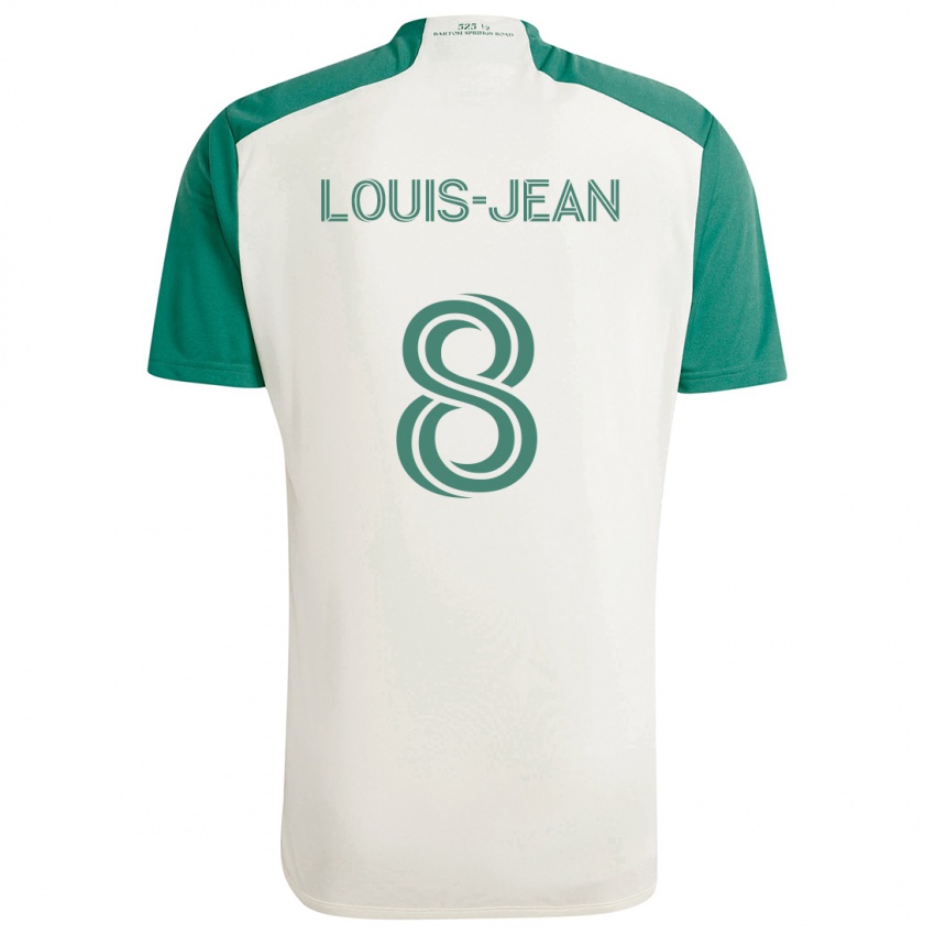 Niño Camiseta Steeve Louis-Jean #8 Colores Tostados Verde 2ª Equipación 2024/25 La Camisa Perú