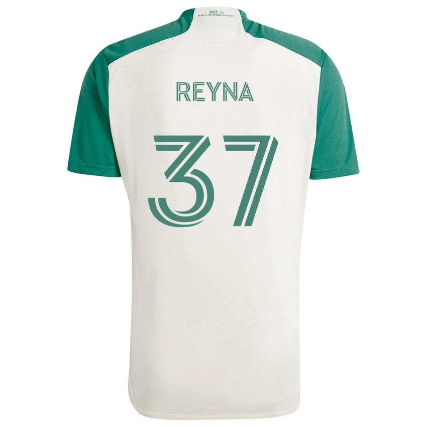 Niño Camiseta Joah Reyna #37 Colores Tostados Verde 2ª Equipación 2024/25 La Camisa Perú