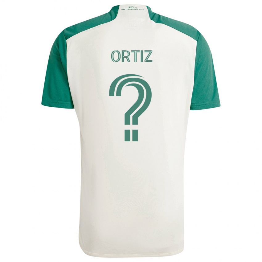 Niño Camiseta Viggo Ortiz #0 Colores Tostados Verde 2ª Equipación 2024/25 La Camisa Perú