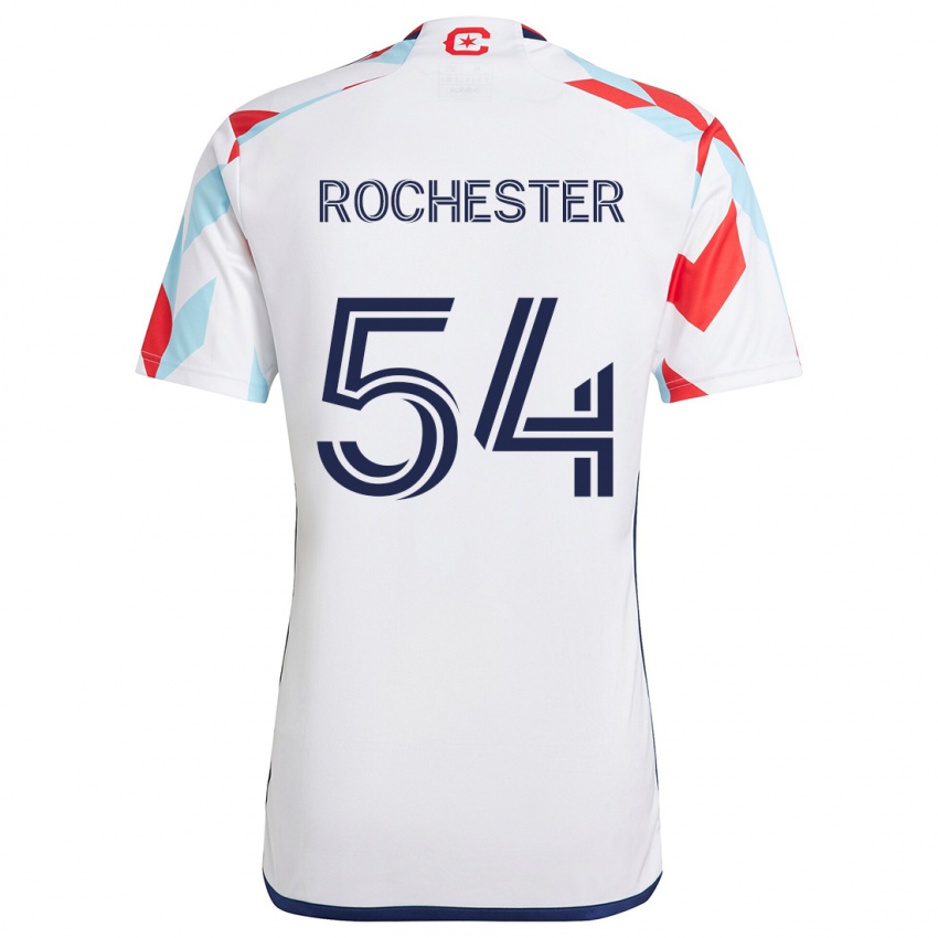 Niño Camiseta Lamonth Rochester #54 Blanco Rojo Azul 2ª Equipación 2024/25 La Camisa Perú