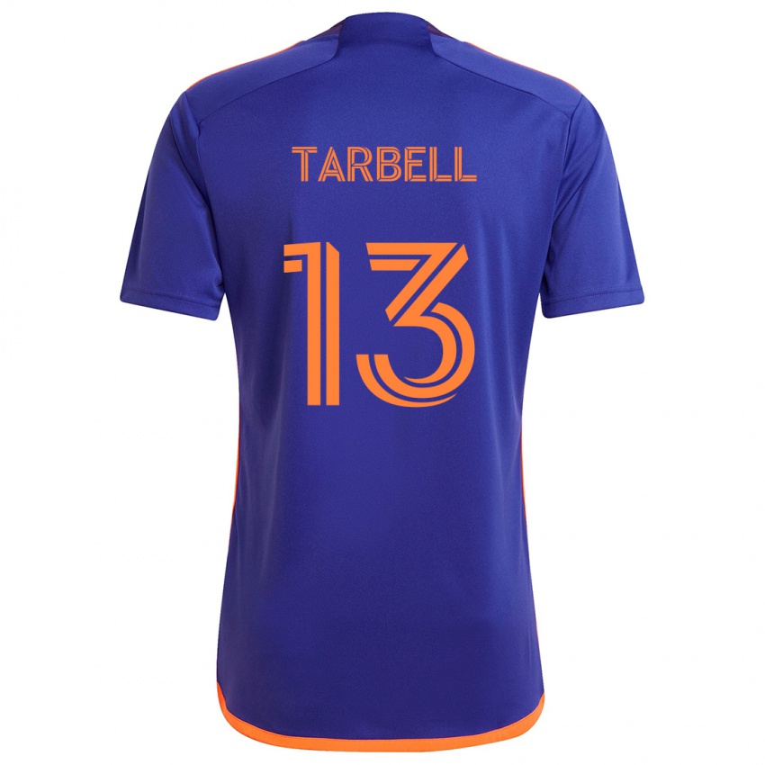 Niño Camiseta Andrew Tarbell #13 Púrpura Naranja 2ª Equipación 2024/25 La Camisa Perú