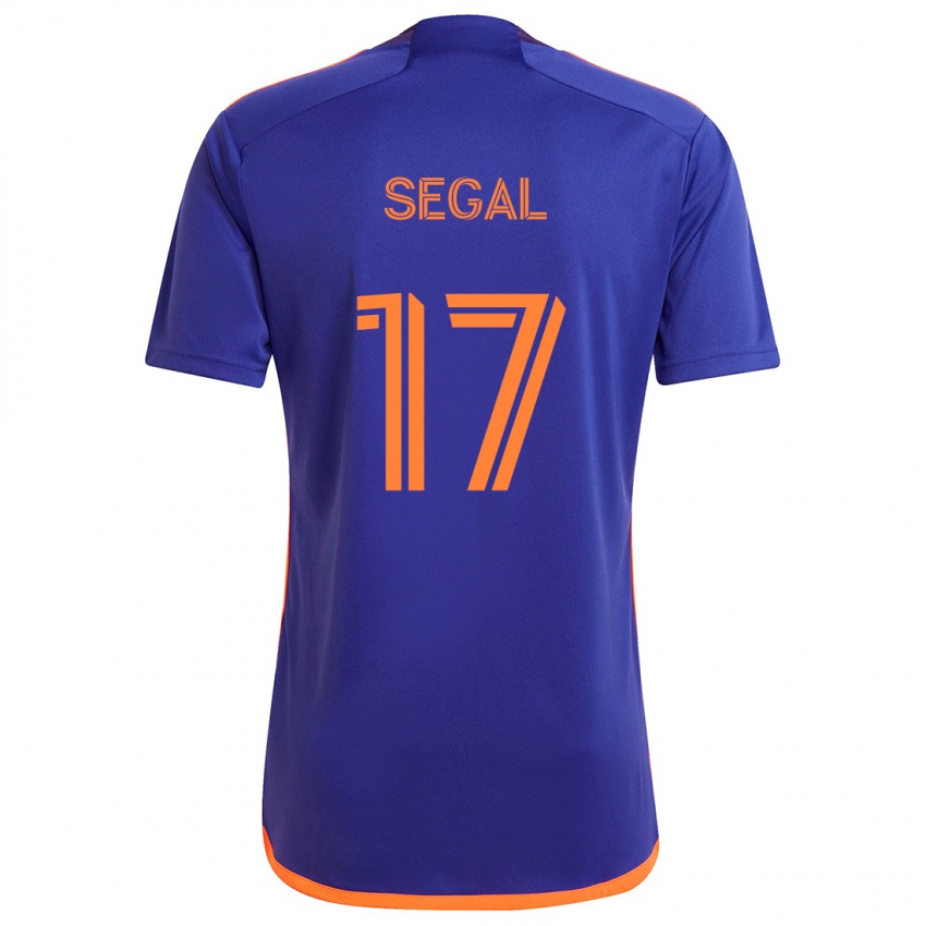 Niño Camiseta Gabriel Segal #17 Púrpura Naranja 2ª Equipación 2024/25 La Camisa Perú