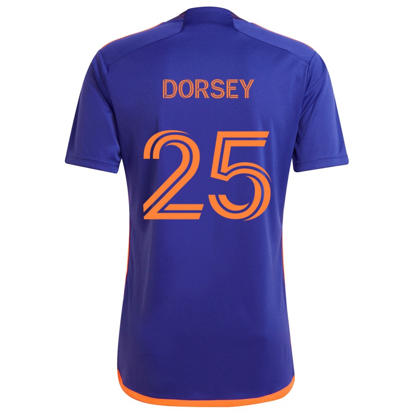 Niño Camiseta Griffin Dorsey #25 Púrpura Naranja 2ª Equipación 2024/25 La Camisa Perú