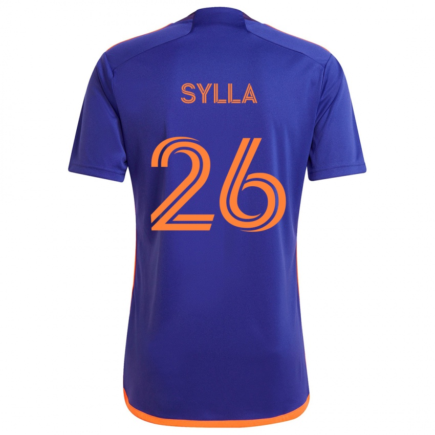 Niño Camiseta Ousmane Sylla #26 Púrpura Naranja 2ª Equipación 2024/25 La Camisa Perú