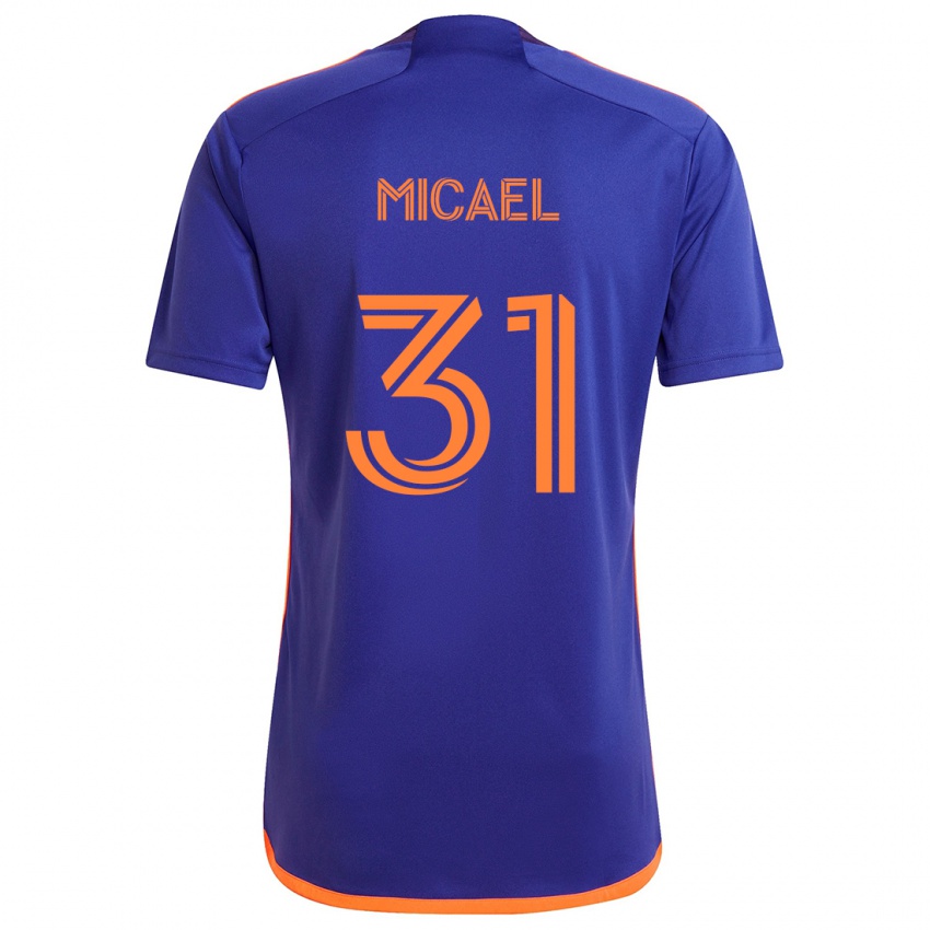 Niño Camiseta Micael #31 Púrpura Naranja 2ª Equipación 2024/25 La Camisa Perú