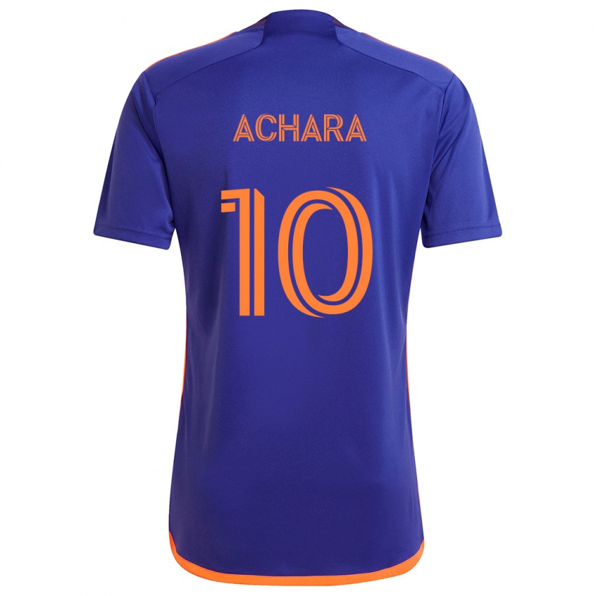 Niño Camiseta Ifunanyachi Achara #10 Púrpura Naranja 2ª Equipación 2024/25 La Camisa Perú