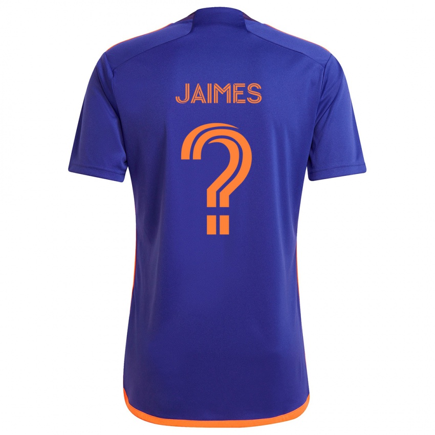 Niño Camiseta Angel Jaimes #0 Púrpura Naranja 2ª Equipación 2024/25 La Camisa Perú