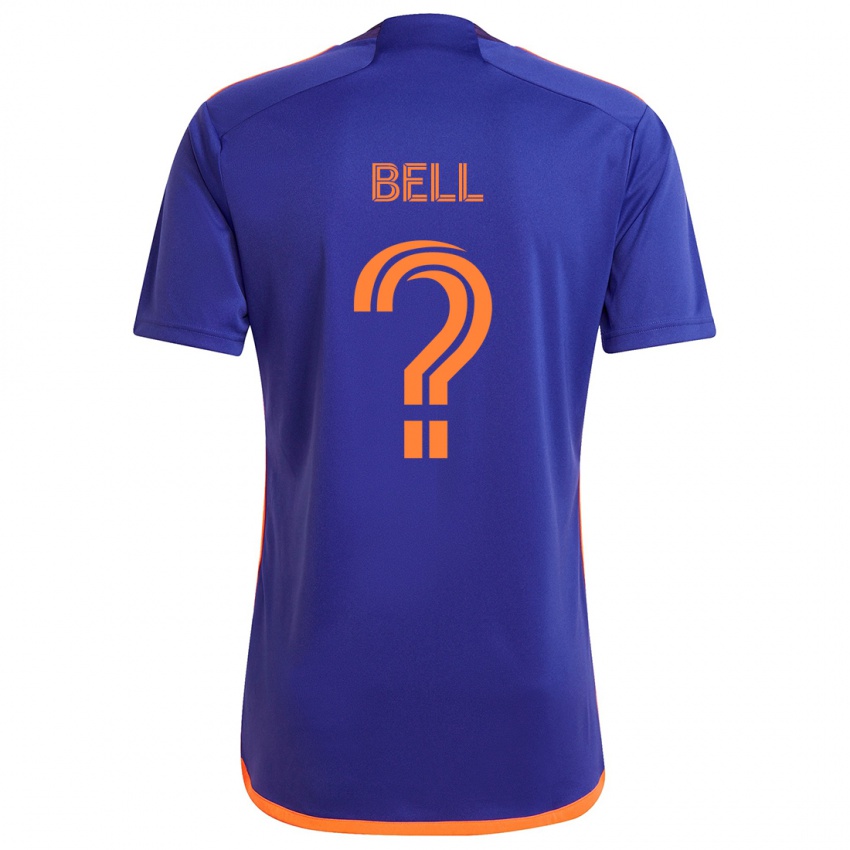 Niño Camiseta Jahmani Bell #0 Púrpura Naranja 2ª Equipación 2024/25 La Camisa Perú