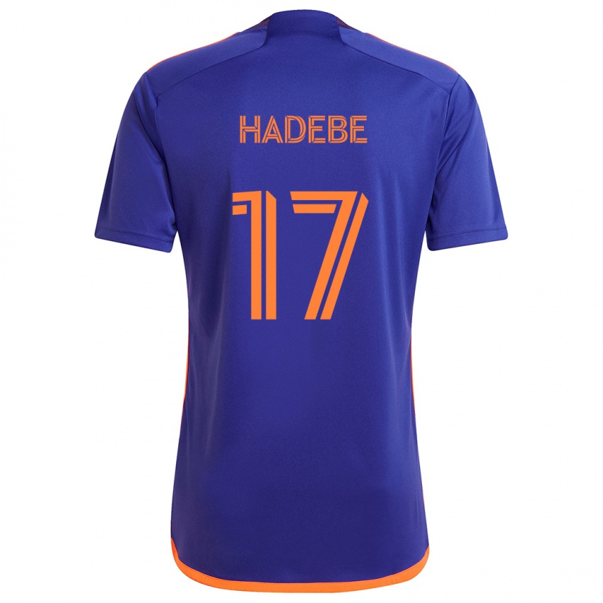 Niño Camiseta Teenage Hadebe #17 Púrpura Naranja 2ª Equipación 2024/25 La Camisa Perú