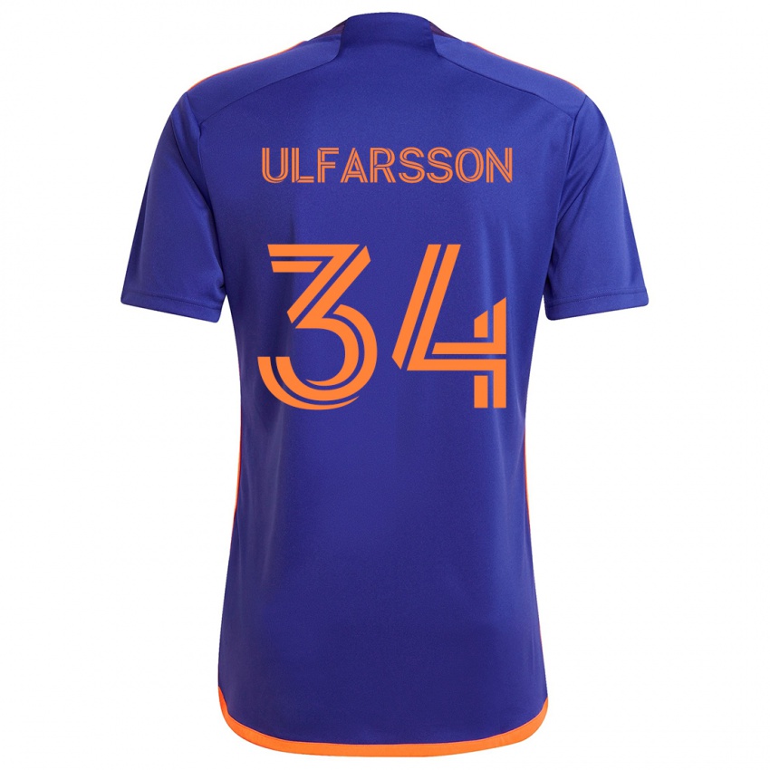 Niño Camiseta Thor Úlfarsson #34 Púrpura Naranja 2ª Equipación 2024/25 La Camisa Perú