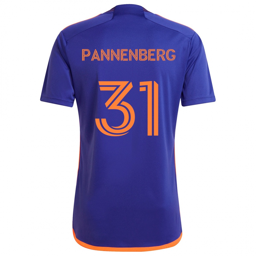 Niño Camiseta Andrew Pannenberg #31 Púrpura Naranja 2ª Equipación 2024/25 La Camisa Perú