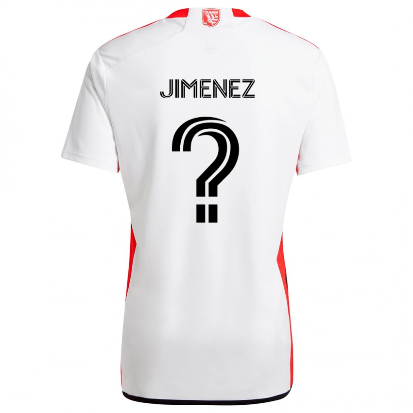 Niño Camiseta Kevin Jimenez #0 Blanco Rojo 2ª Equipación 2024/25 La Camisa Perú