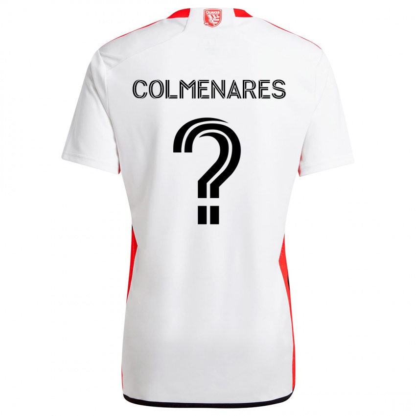 Niño Camiseta Mateo Colmenares #0 Blanco Rojo 2ª Equipación 2024/25 La Camisa Perú