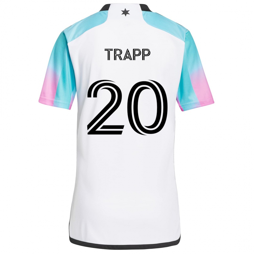 Niño Camiseta Wil Trapp #20 Blanco Azul Negro 2ª Equipación 2024/25 La Camisa Perú