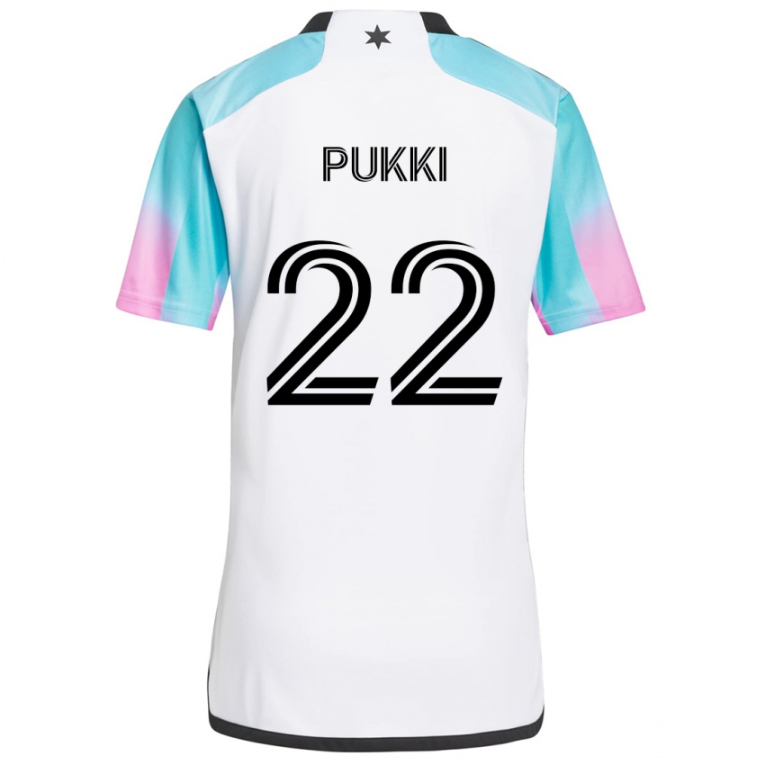 Niño Camiseta Teemu Pukki #22 Blanco Azul Negro 2ª Equipación 2024/25 La Camisa Perú