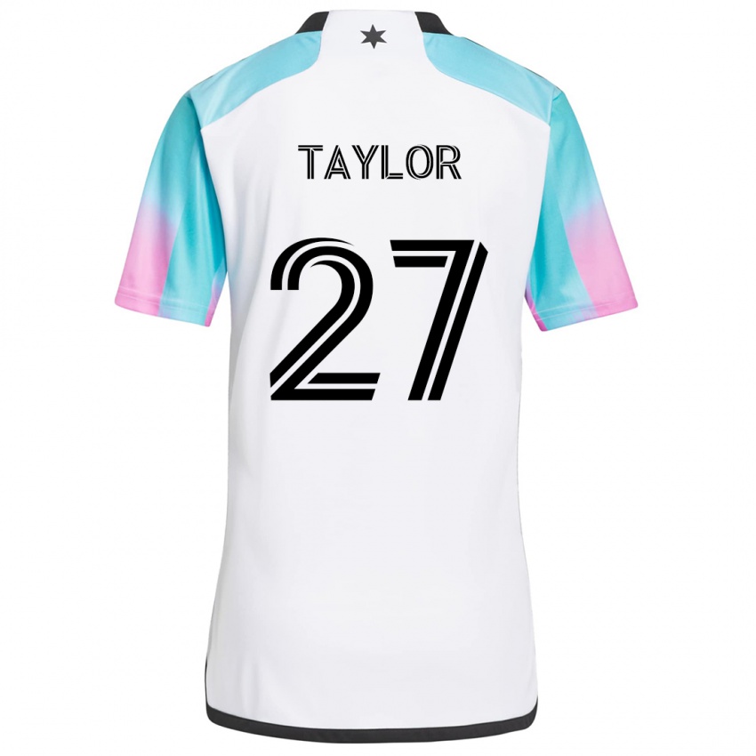 Niño Camiseta D.j. Taylor #27 Blanco Azul Negro 2ª Equipación 2024/25 La Camisa Perú