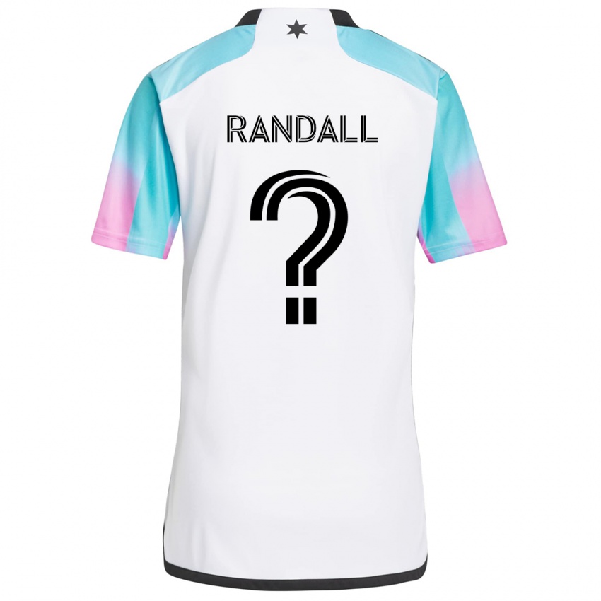 Niño Camiseta Alisa Randall #0 Blanco Azul Negro 2ª Equipación 2024/25 La Camisa Perú