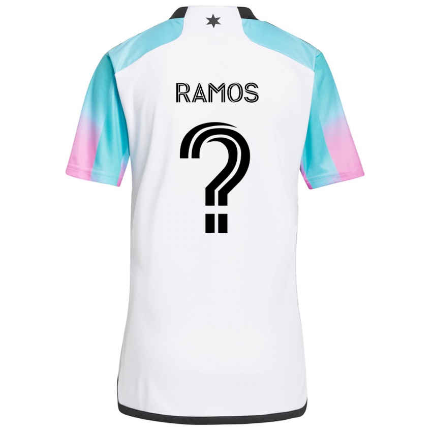 Niño Camiseta Jason Ramos #0 Blanco Azul Negro 2ª Equipación 2024/25 La Camisa Perú