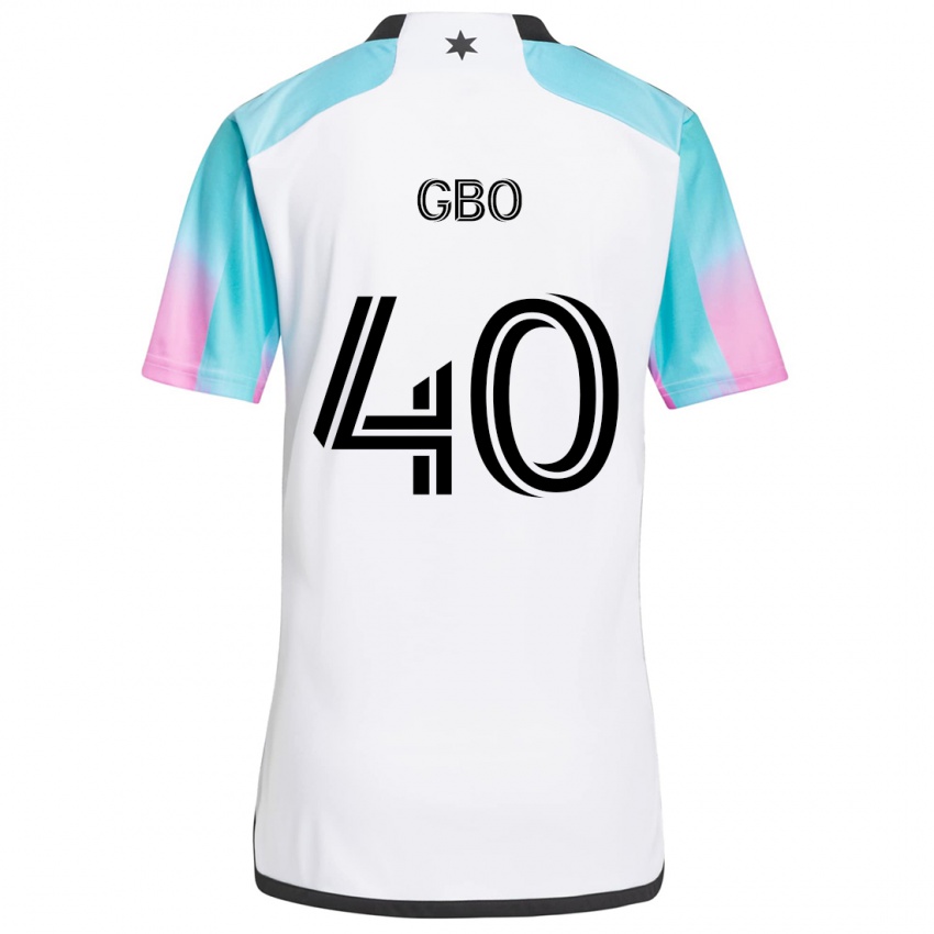 Niño Camiseta Cedrik Gbo #40 Blanco Azul Negro 2ª Equipación 2024/25 La Camisa Perú