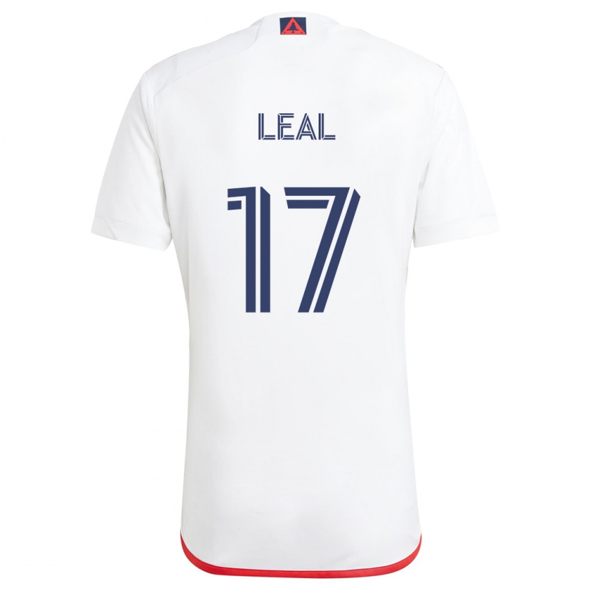 Niño Camiseta Patrick Leal #17 Blanco Rojo 2ª Equipación 2024/25 La Camisa Perú