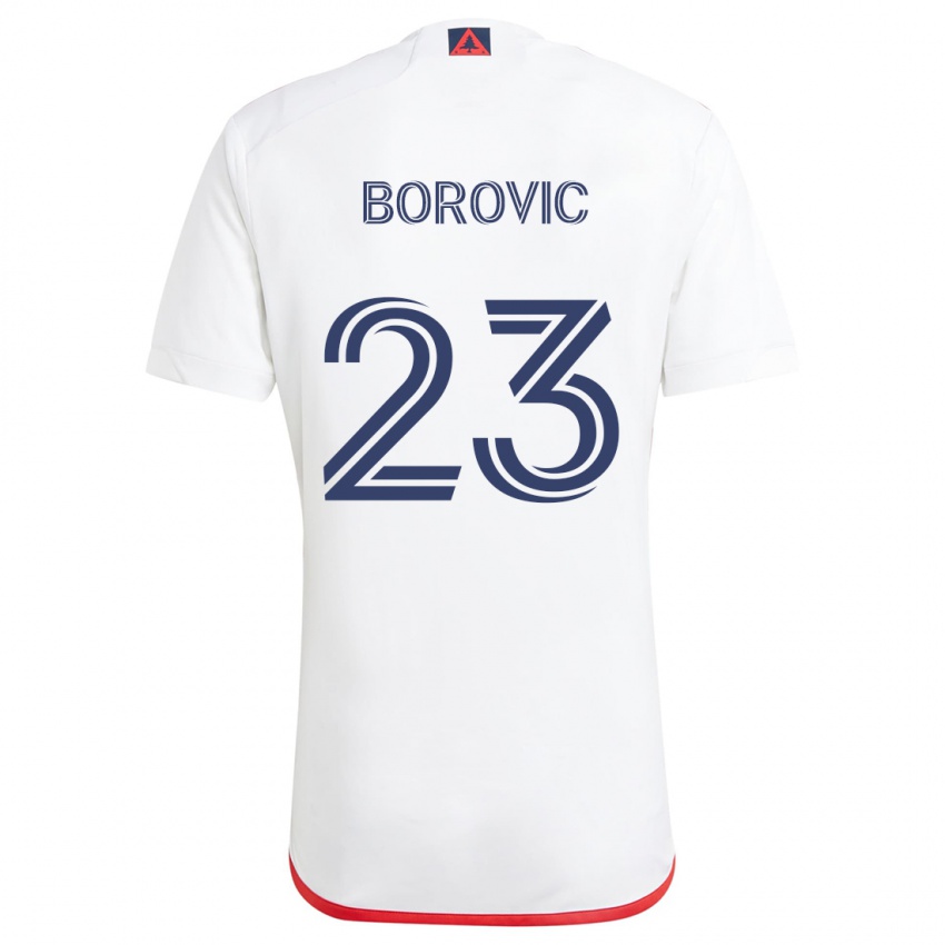 Niño Camiseta Luka Borovic #23 Blanco Rojo 2ª Equipación 2024/25 La Camisa Perú