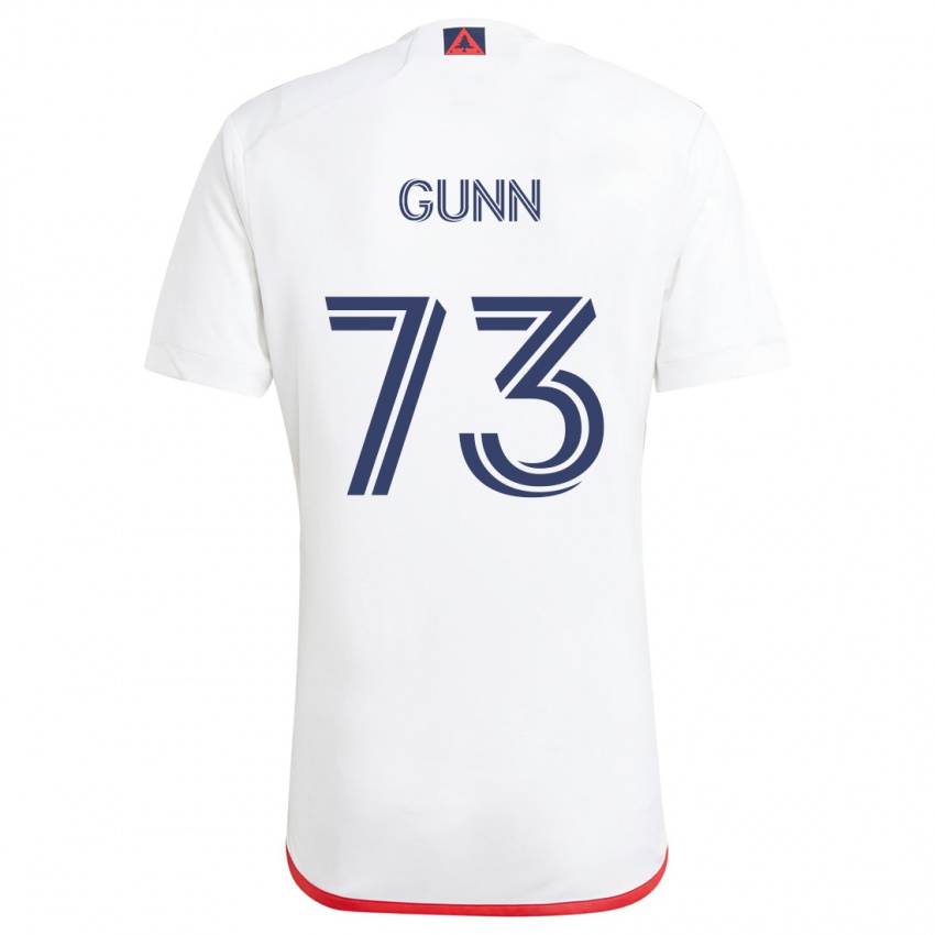 Niño Camiseta Jd Gunn #73 Blanco Rojo 2ª Equipación 2024/25 La Camisa Perú