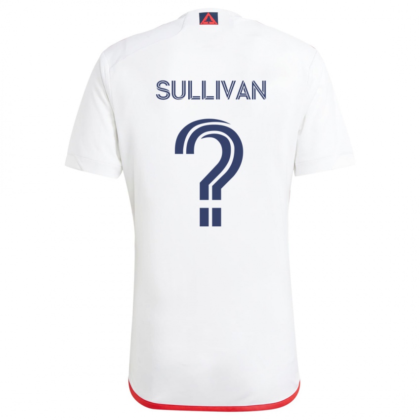 Niño Camiseta Mason Sullivan #0 Blanco Rojo 2ª Equipación 2024/25 La Camisa Perú