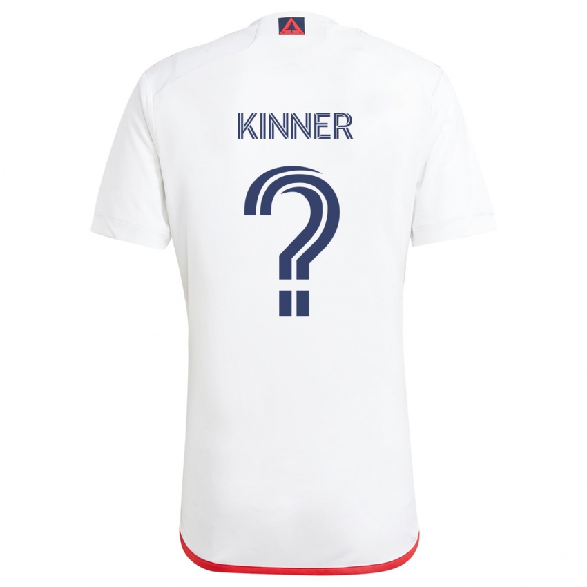 Niño Camiseta Sage Kinner #0 Blanco Rojo 2ª Equipación 2024/25 La Camisa Perú