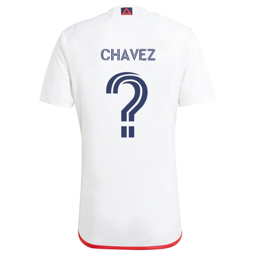 Niño Camiseta Gabriel Chávez #0 Blanco Rojo 2ª Equipación 2024/25 La Camisa Perú