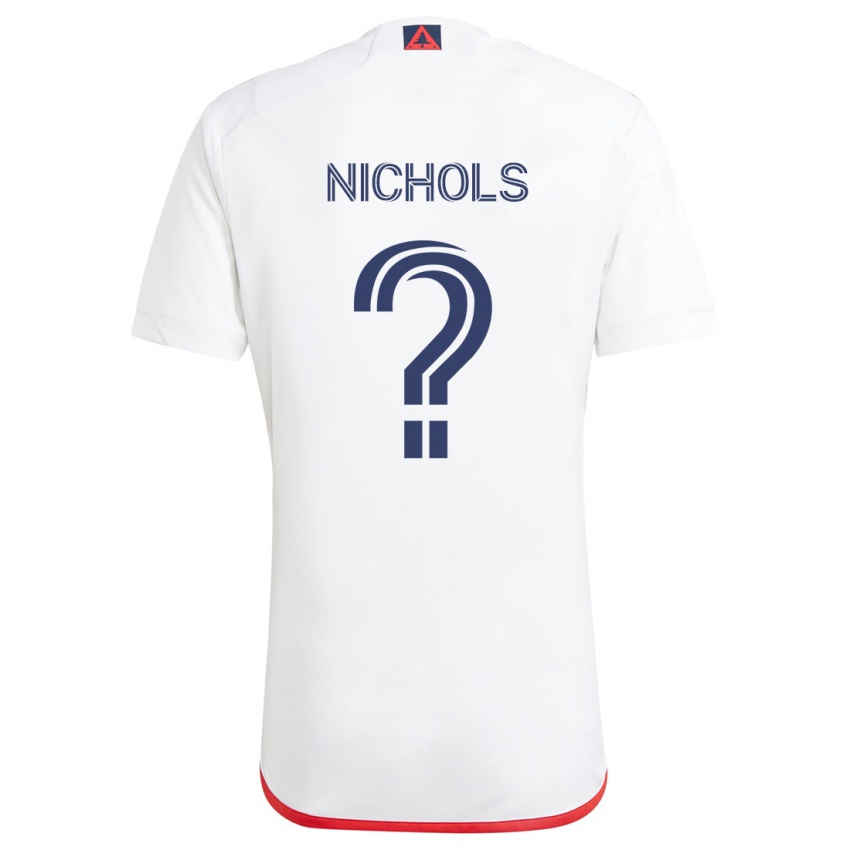 Niño Camiseta Robert Nichols #0 Blanco Rojo 2ª Equipación 2024/25 La Camisa Perú